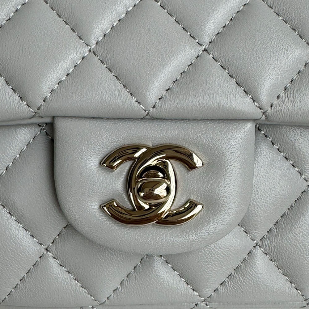 Ch**el Mini Classic Handbag With Top Handle