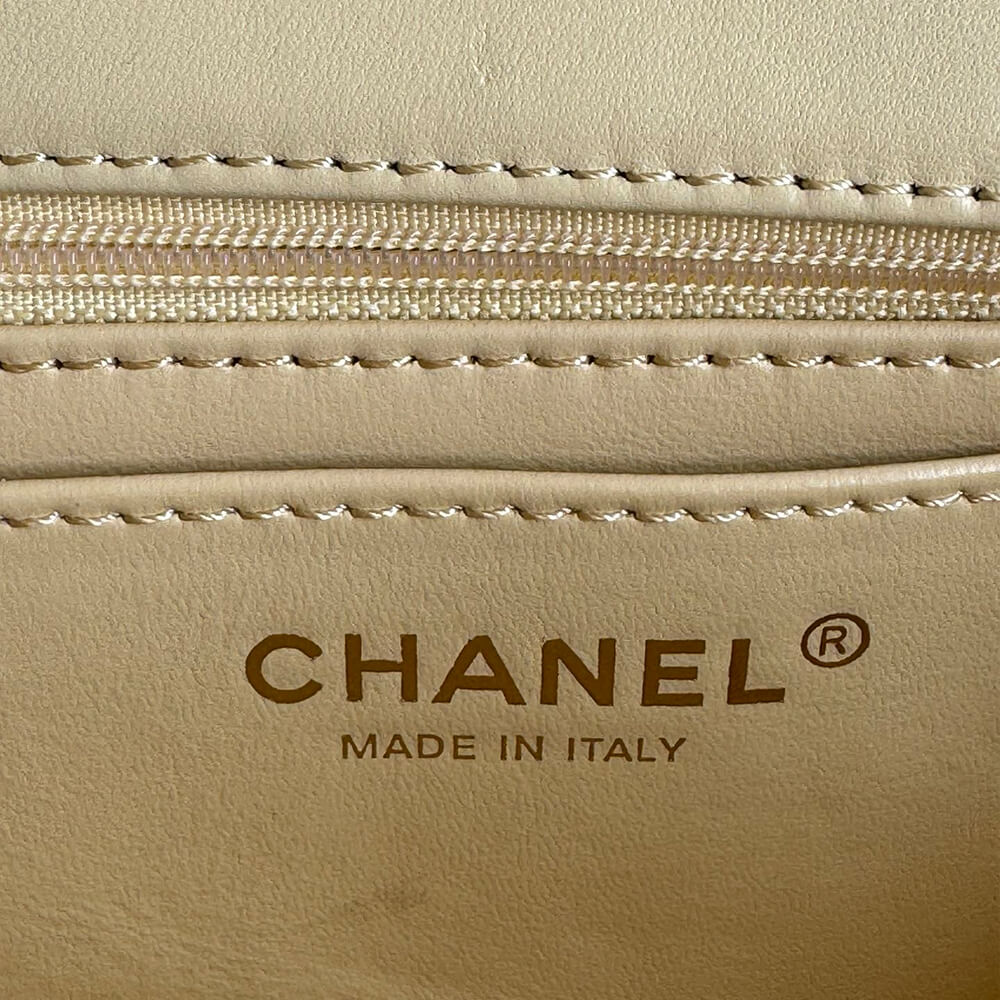 Ch**el Mini Classic Handbag With Top Handle