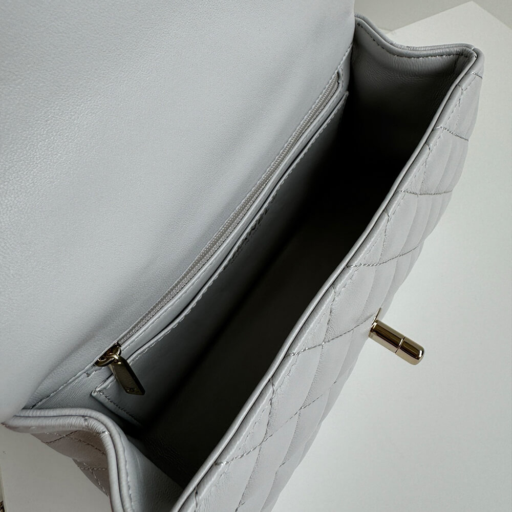 Ch**el Mini Classic Handbag With Top Handle