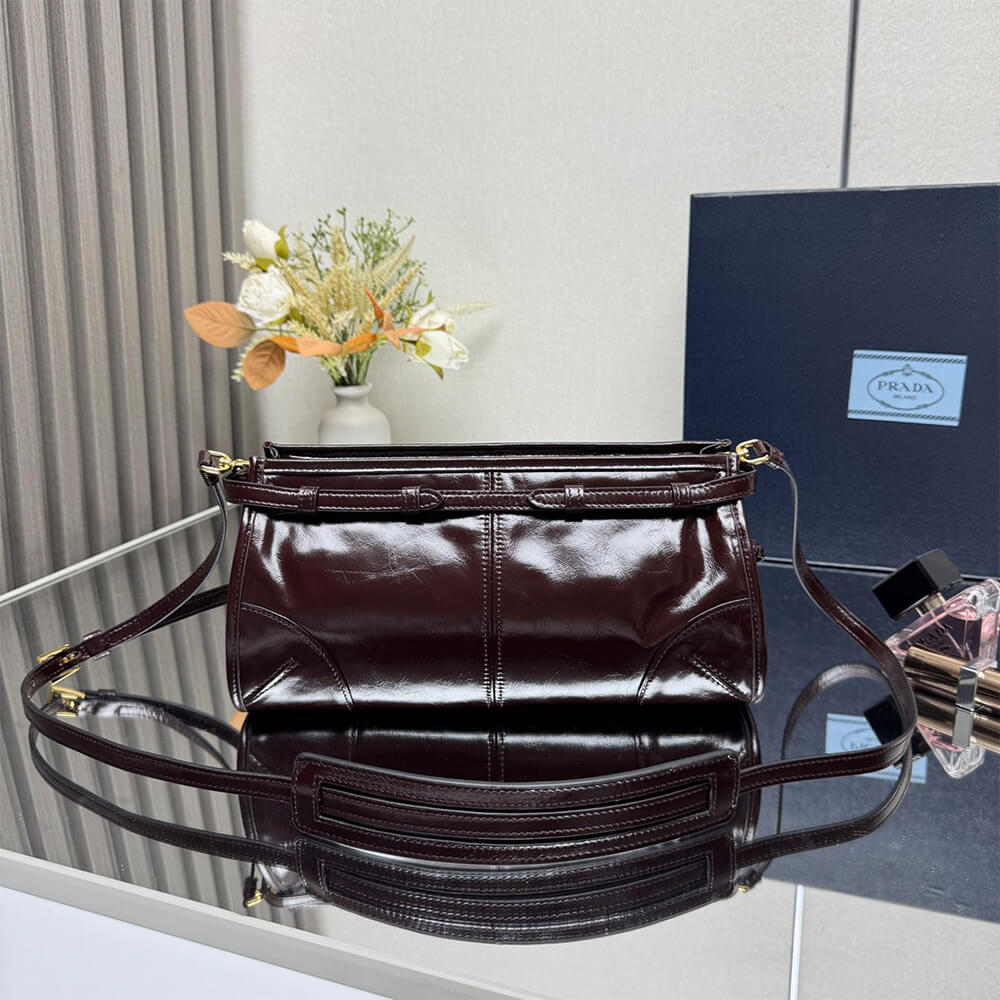 Pra*a Bonnie small leather shoulder bag(HIGH-END GRADE)