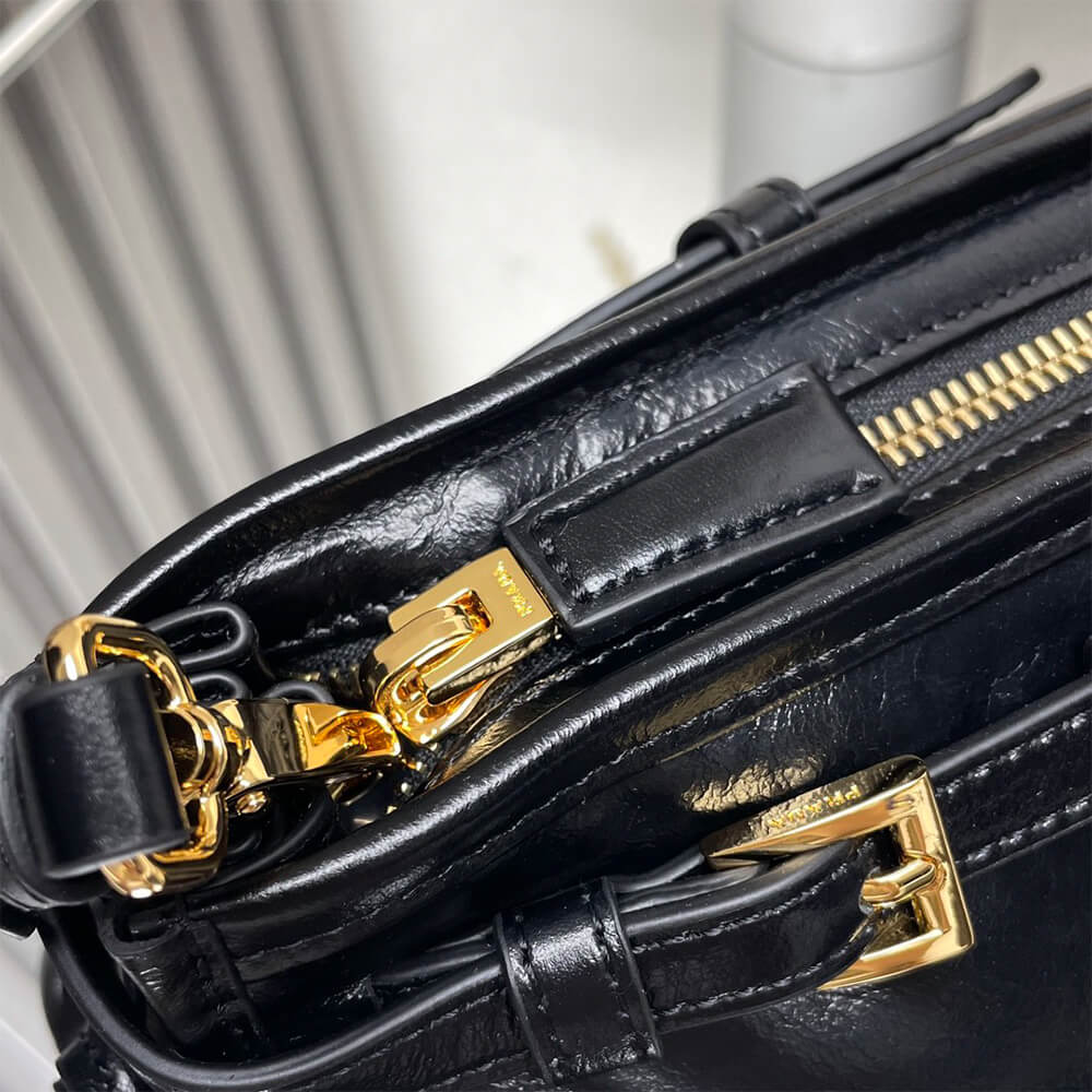 Pra*a Bonnie small leather shoulder bag(HIGH-END GRADE)