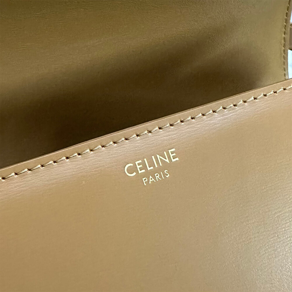 Ce1i*e CLASSIQUE TRIOMPHE BAG in shiny calfskin(HIGH-END GRADE)