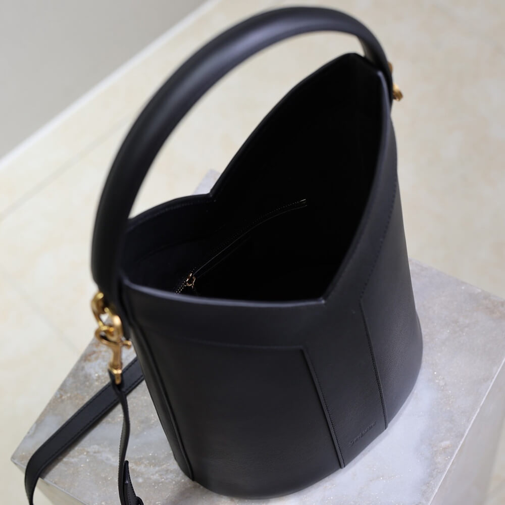 Y51 Y top-handle bucket in leather(HIGH-END GRADE)