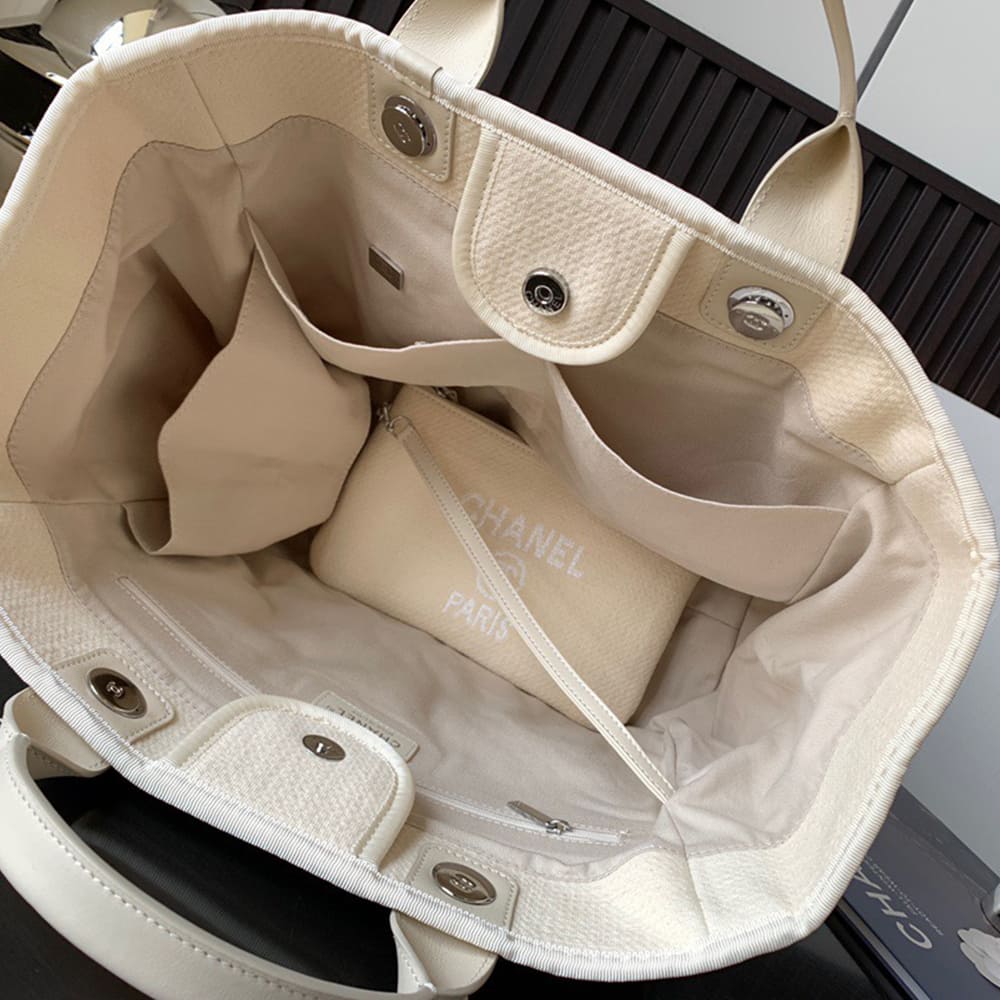 Ch**el Deauville Large Tote(HIGH-END GRADE)