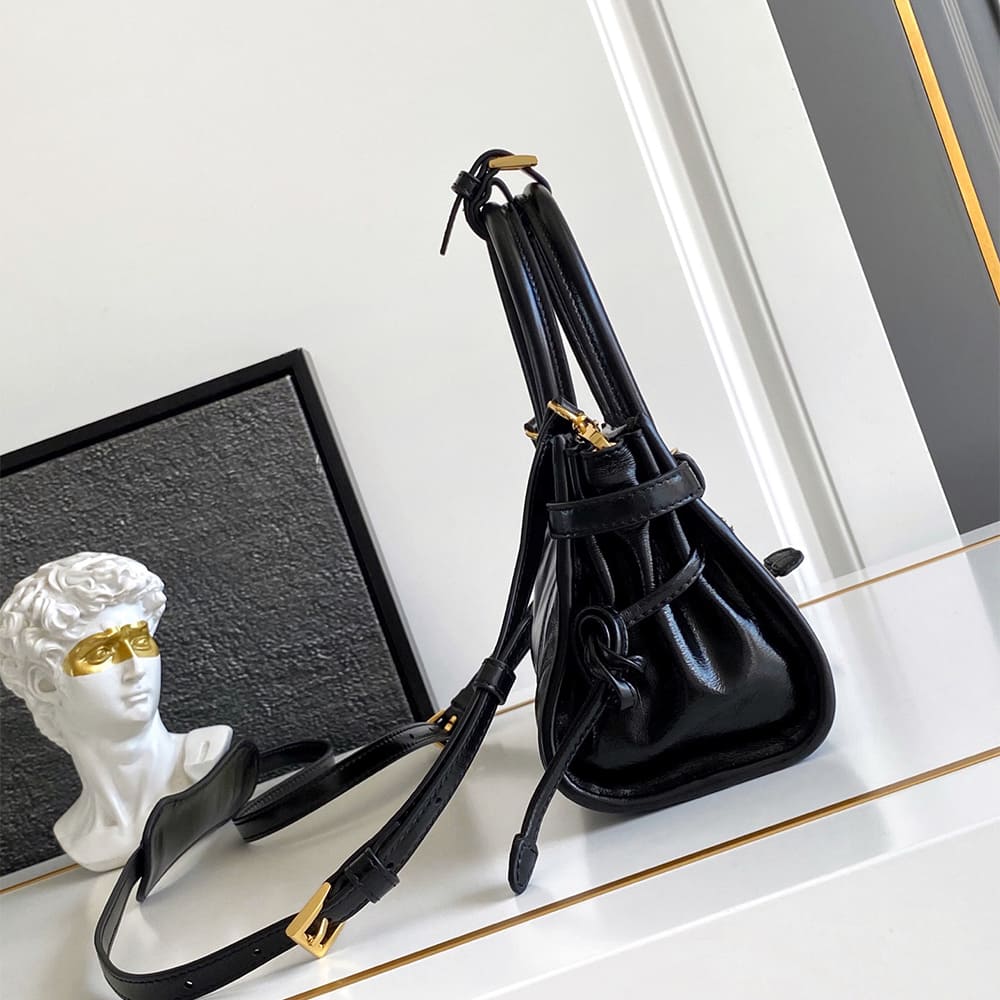 Pra*a Bonnie leather mini handbag(HIGH-END GRADE)