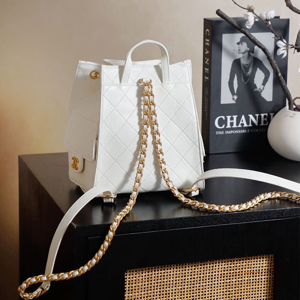 Ch**el 25 Medium Backpack(HIGH-END GRADE)
