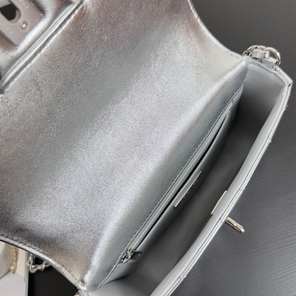 Ch**el Mini Flap Bag with Top Handle(high-end grade)