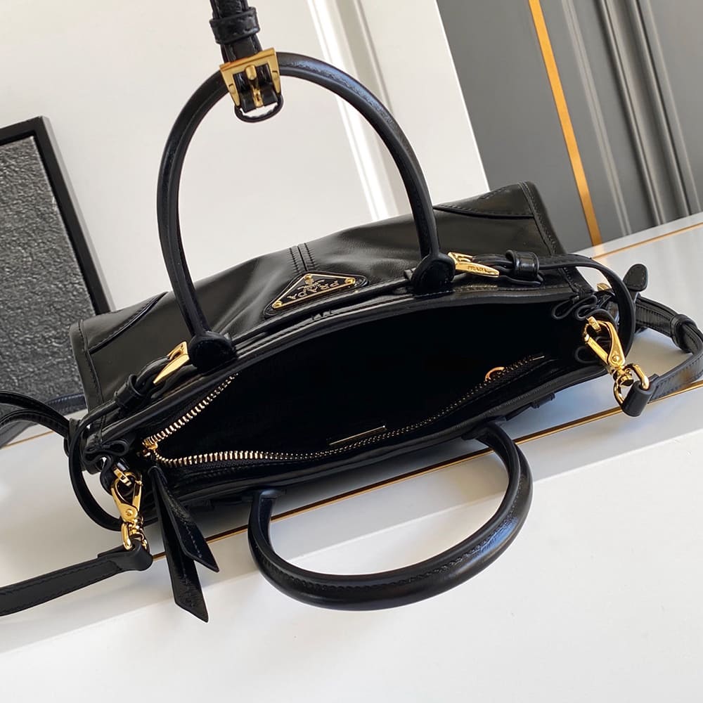 Pra*a Bonnie leather mini handbag(HIGH-END GRADE)