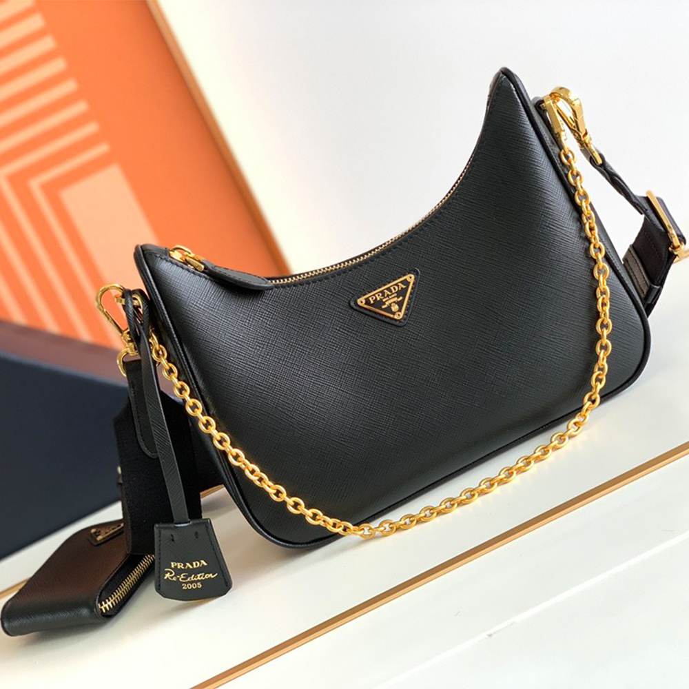 Pra*a Re-Edition 2005 Saffiano leather bag