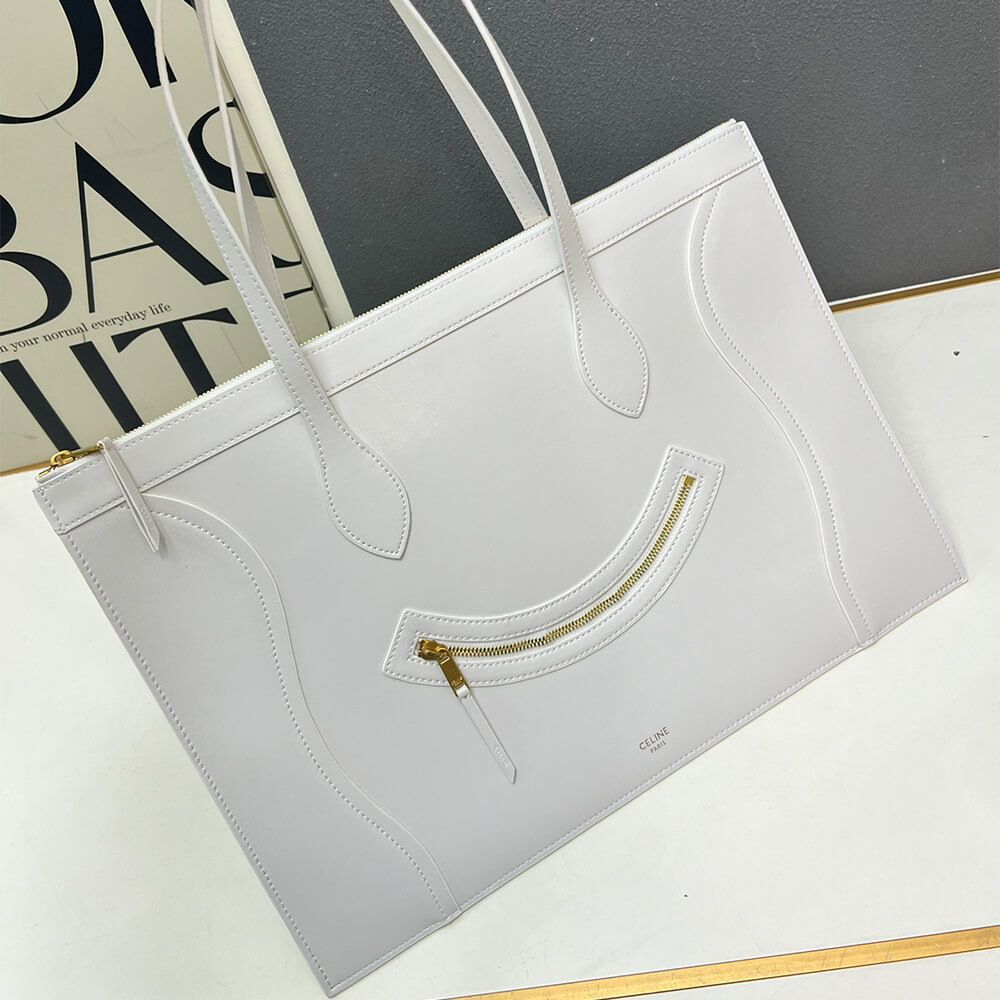 CLINE FLAT CABAS NEW LUGGAGE IN GLOSSY CALFSKIN