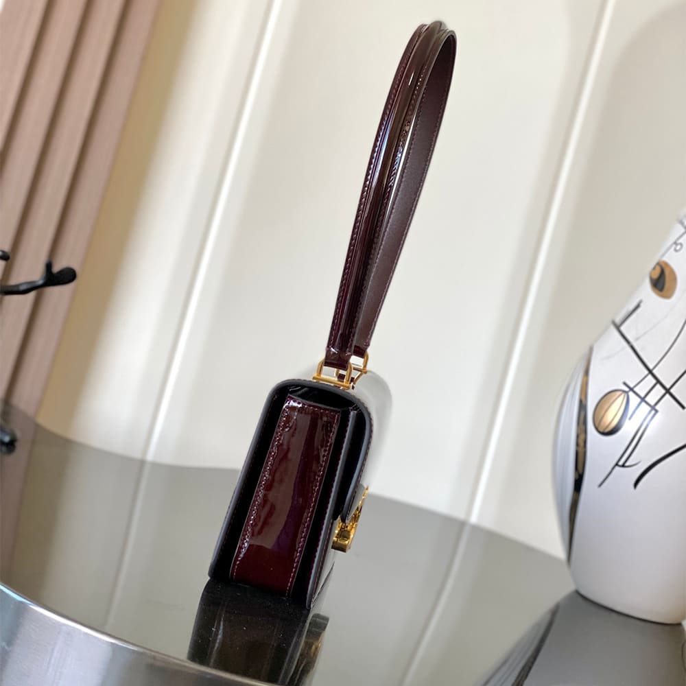 Ce1i*e TEEN GARANCE bag in BICOLOUR PATENT CALFSKIN(HIGH-END GRADE)