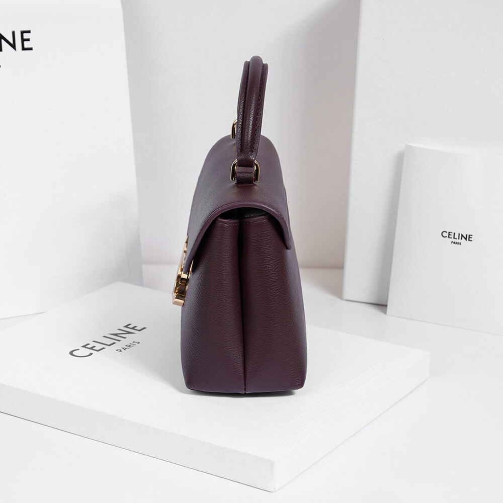 Ce1i*e TEEN NINO BAG IN S*pPLE GRAINED CALFSKIN(HIGH-END GRADE)