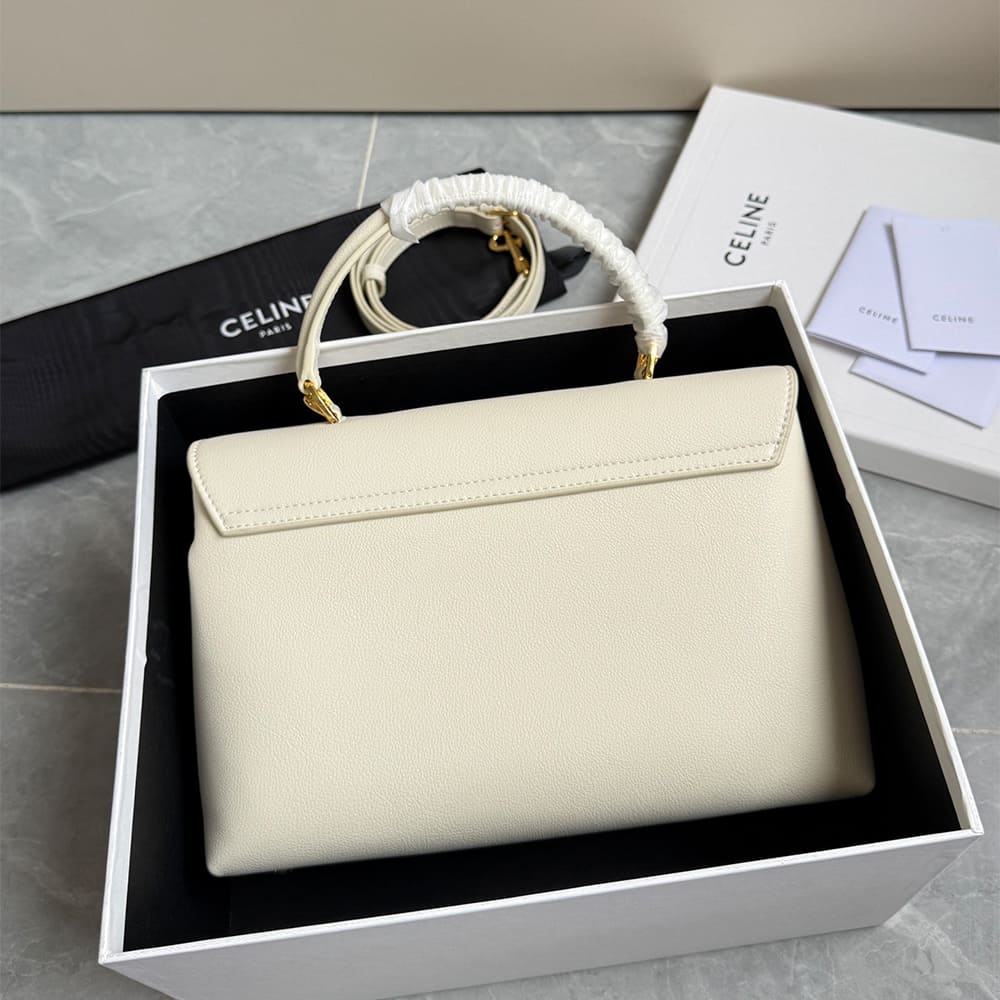 Ce1i*e MEDIUM NINO BAG IN SMOOTH SATINATED CALFSKIN(HIGH-END GRADE)