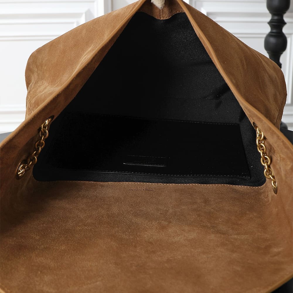 Y51 CASSANDRE XXL pouch on chain in suede