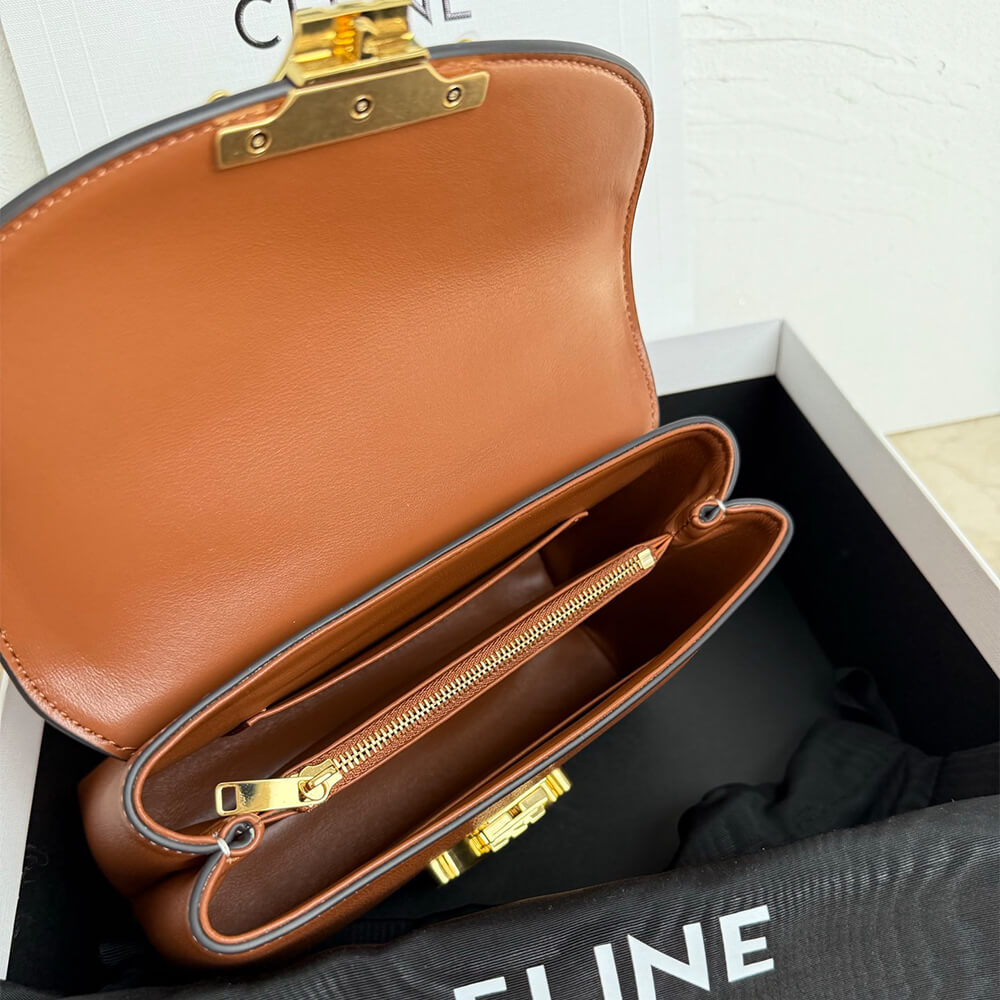 Ce1i*e TEEN NINO BAG IN S*pPLE GRAINED CALFSKIN(HIGH-END GRADE)
