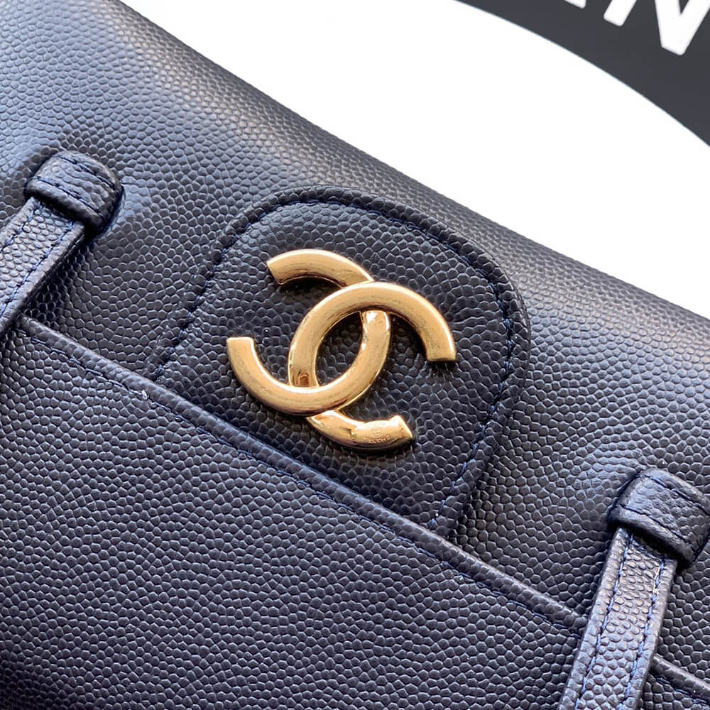 Ch**el Clutch with Leather Strap(HIGH-END GRADE)