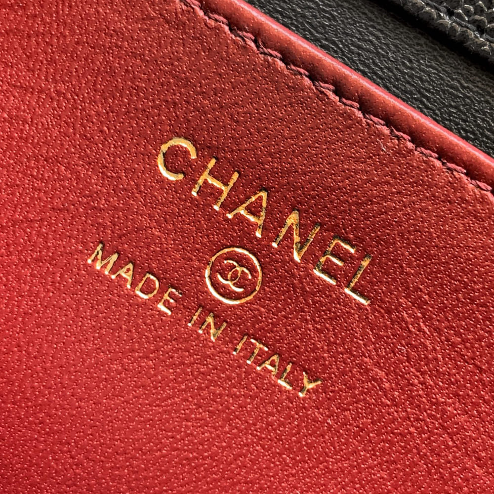 Ch**el Clutch with Leather Strap(HIGH-END GRADE)