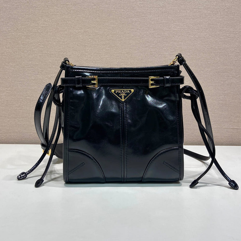 Pra*a Bonnie leather mini shoulder bag(HIGH-END GRADE)