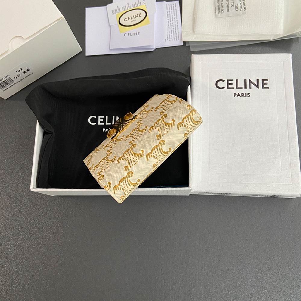 Ce1i*e Small Triomphe Flap Wallet(HIGH-END GRADE)