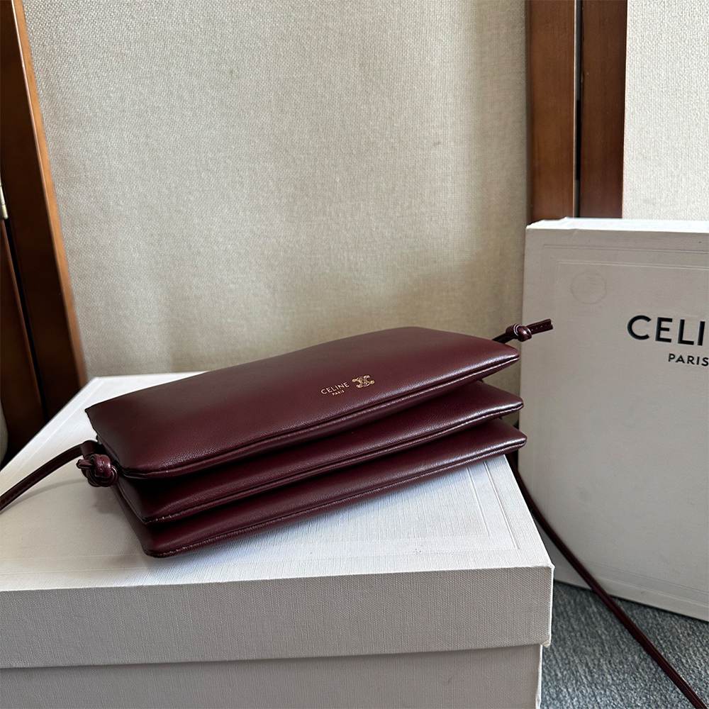 Ce1i*e TRIO FLAP IN Smooth Lambskin(HIGH-END GRADE)