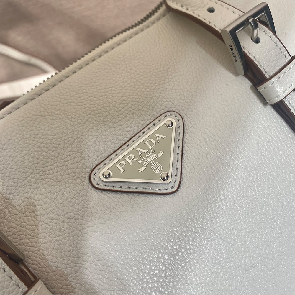 Pra*a Bonnie medium antiqued leather tote bag(HIGH-END GRADE)