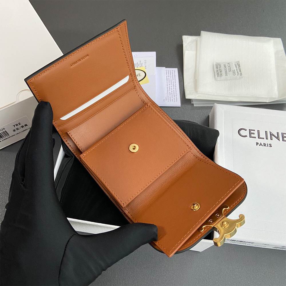 Ce1i*e Small Triomphe Flap Wallet(HIGH-END GRADE)