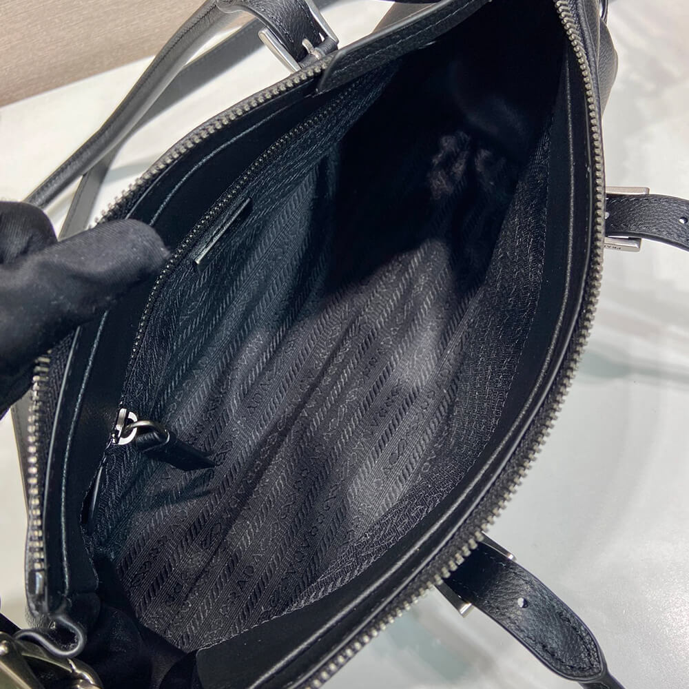 Pra*a Bonnie medium antiqued leather tote bag(HIGH-END GRADE)