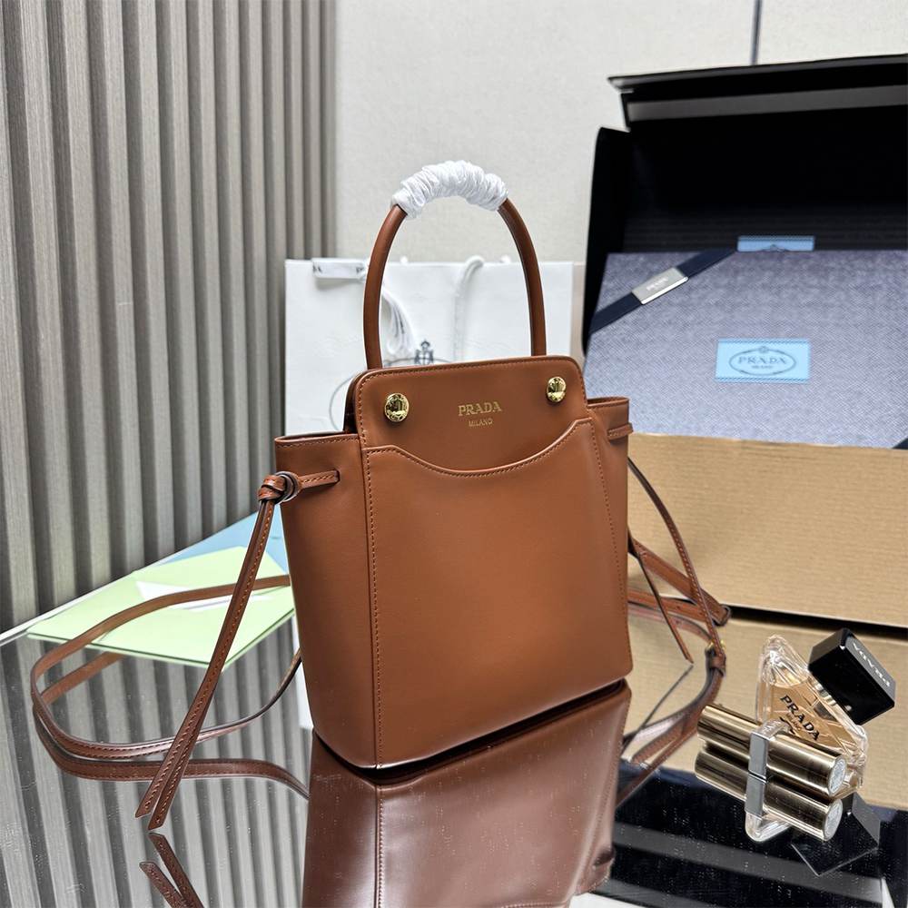 Pra*a Carry mini leather handbag(HIGH-END GRADE)
