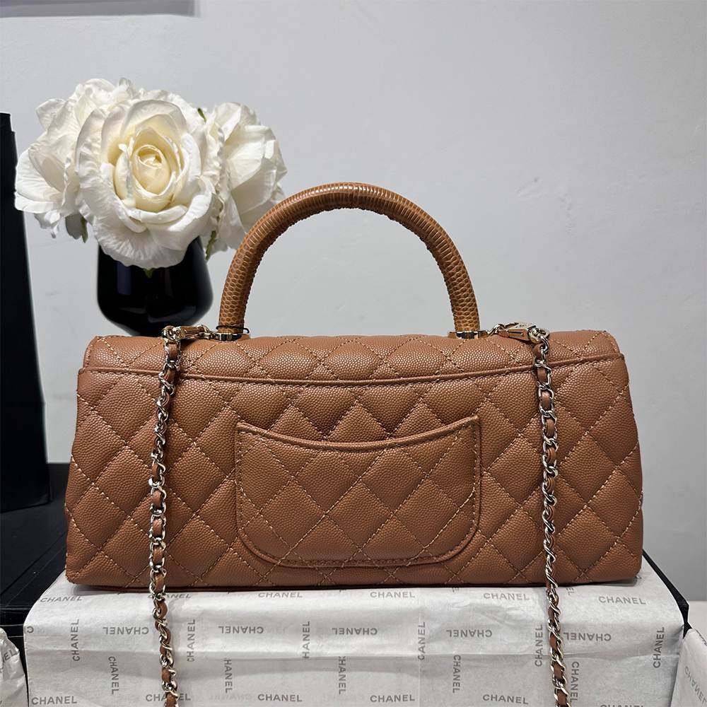 Ch**el Coco Handle Maxi Top Handle Flap Bag(HIGH-END GRADE)