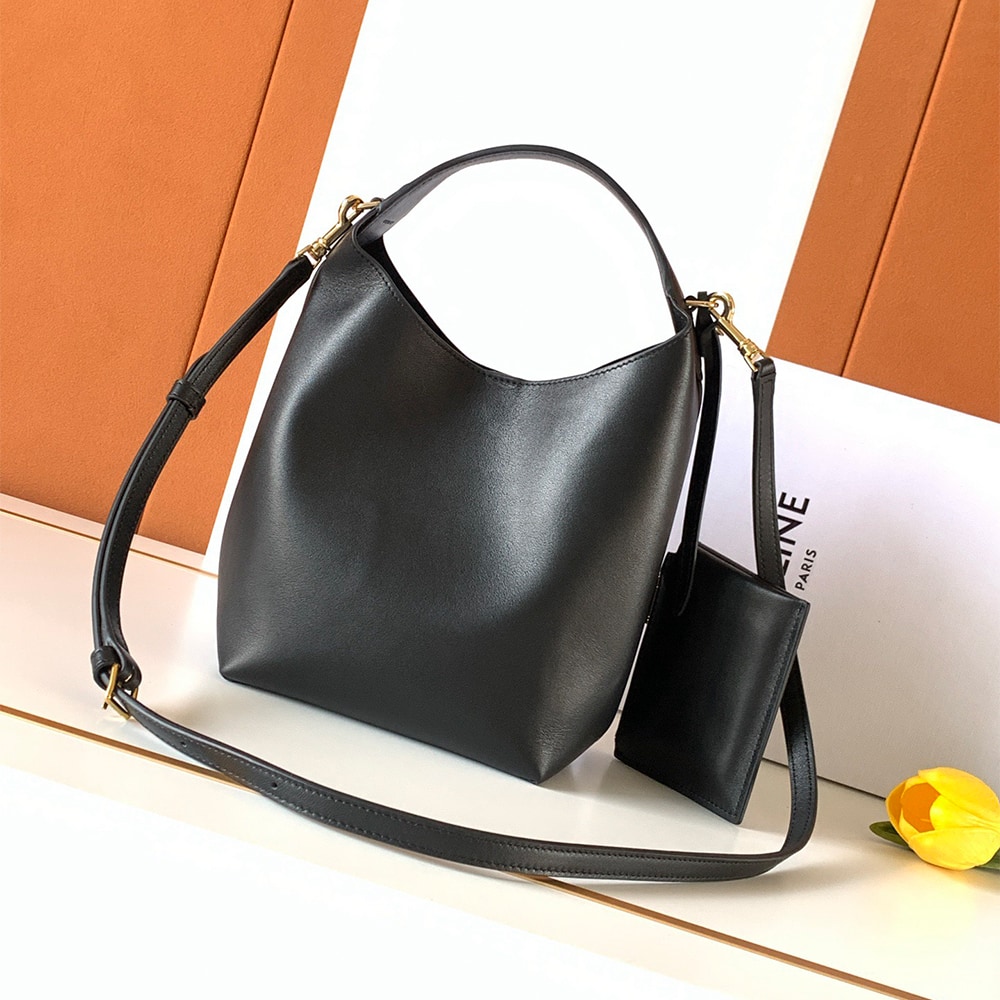 Ce1i*e SMALL HOBO IN S*pPLE SMOOTH CALFSKIN(HIGH-END GRADE)