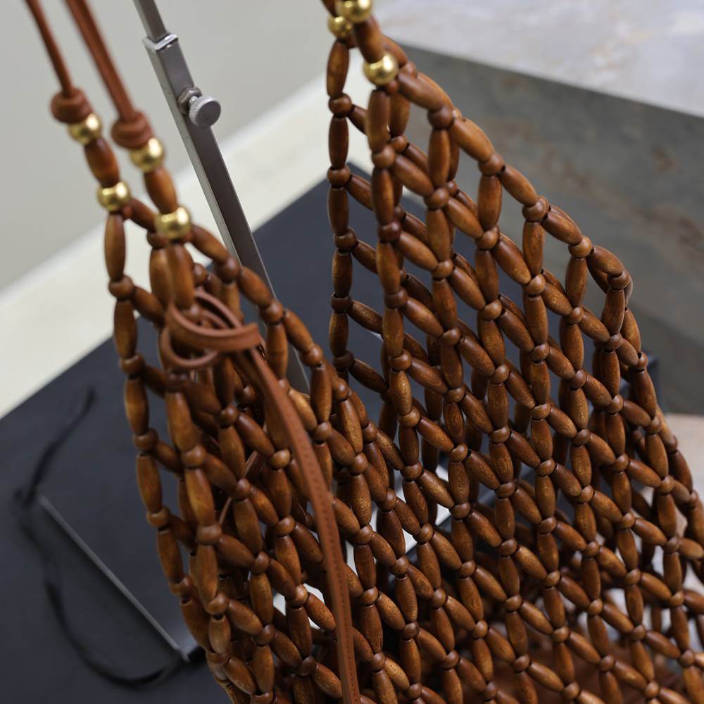 Y51 S*pple bucket in wood beads(HIGH-END GRADE)