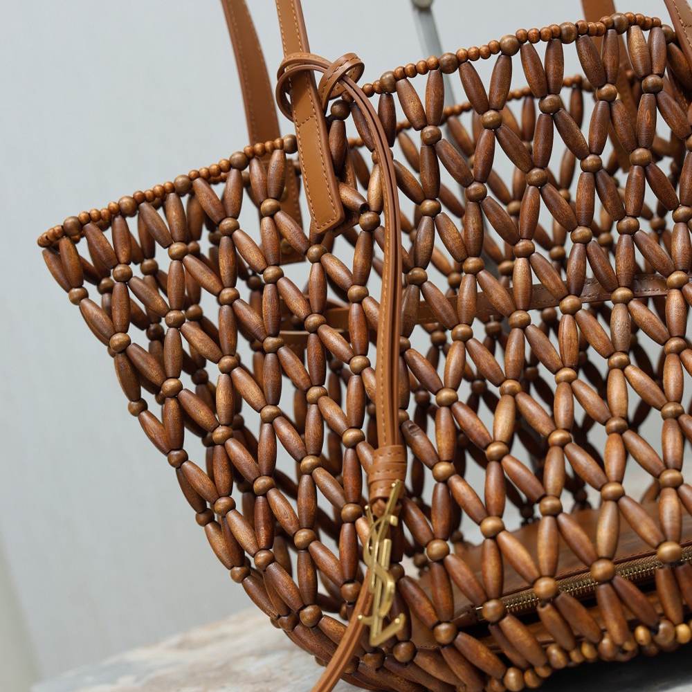 Y51 PANIER small in wood beads(HIGH-END GRADE)
